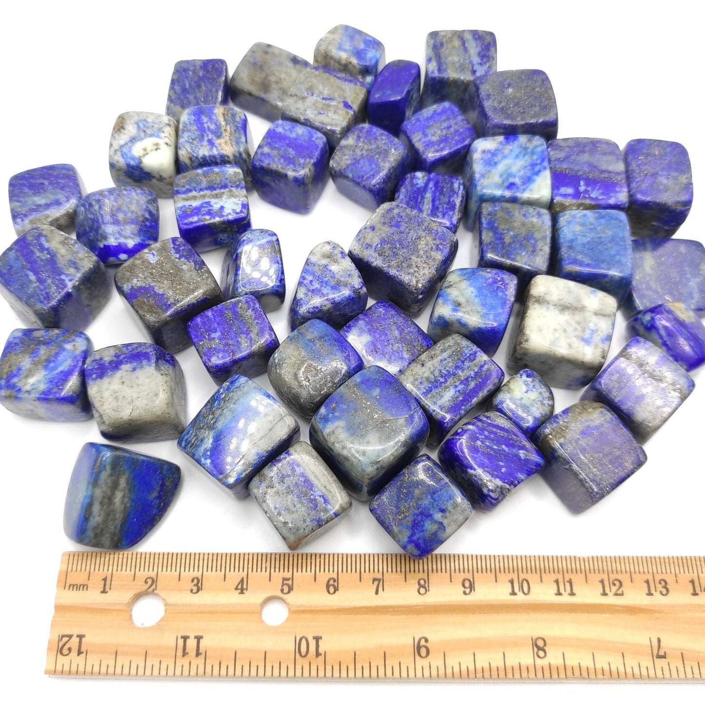 750g Lapis Lazuli Tumbles - Bulk Lot of Polished Stones - Lapis Lazuli from Afghanistan - Tumbles Crystals