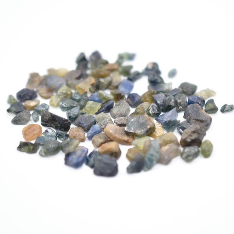 67ct Blue Green Sapphire Lot - Untreated & Unheated Sapphires - Rough Sapphire Gems from Madagascar - Raw Sapphire Gemstones - Rough Gems
