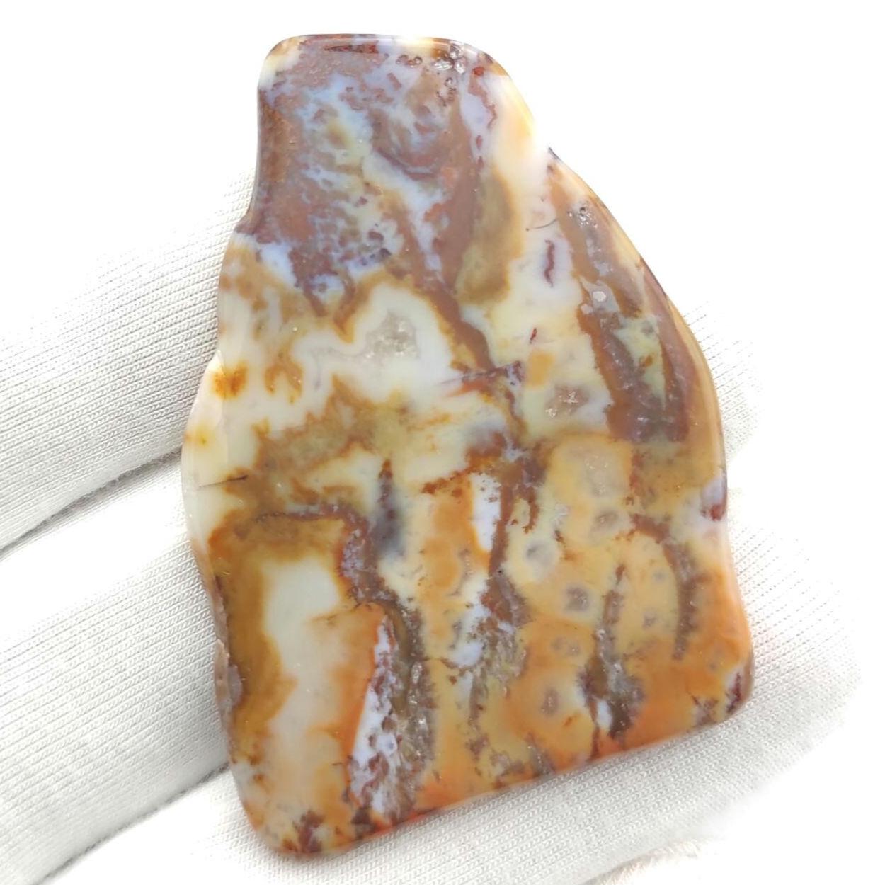 11g Small Nova Scotian Agate - Polished Agate Freeform from Parrsboro, Nova Scotia, Canada - Natural Agate Stone - Bay of Fundy Agate