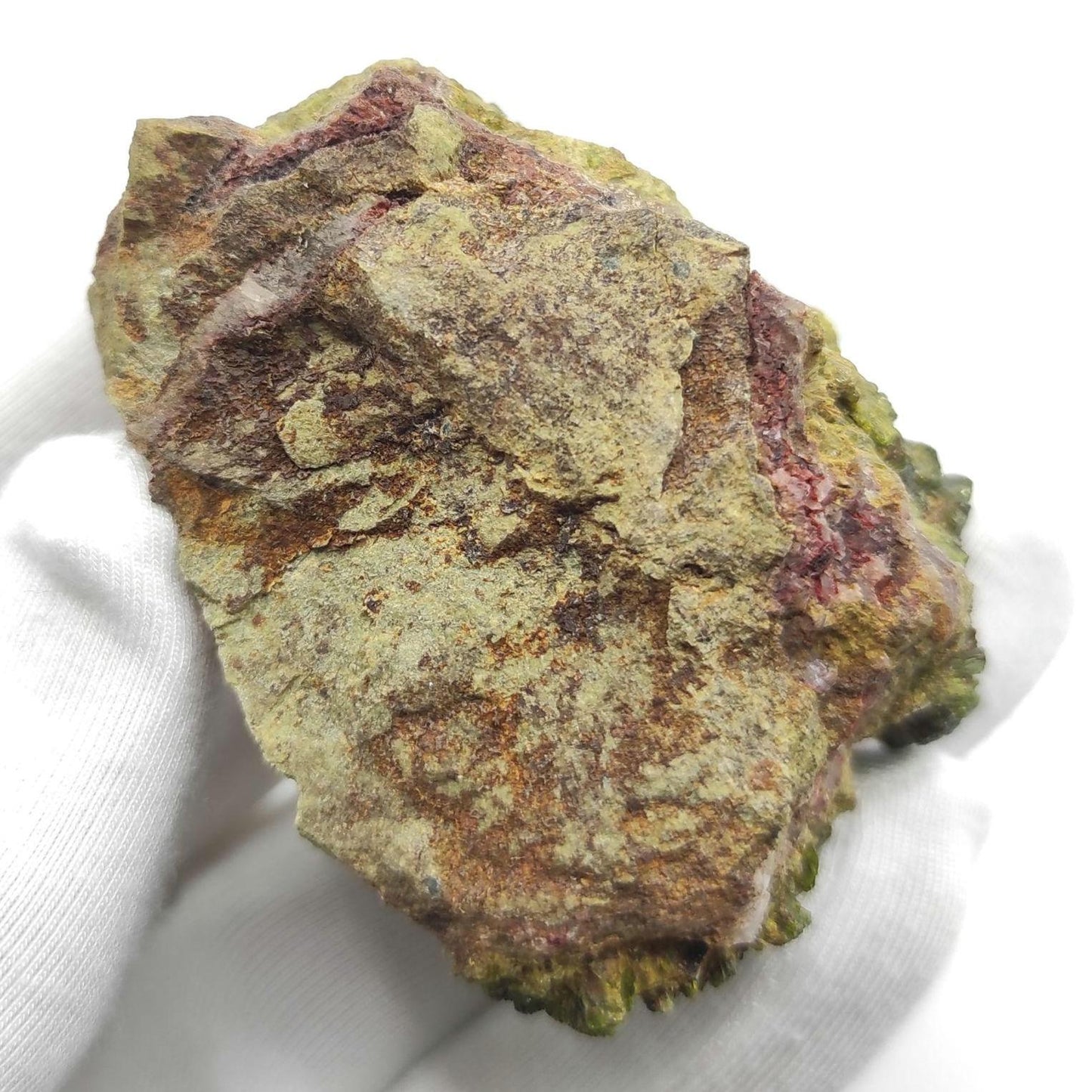 89g Epidote Crystal Cluster - Imilchil, Morocco - Green Epidote Crystal Cluster - Raw Mineral Specimen - Green Epidote and Quartz Crystal