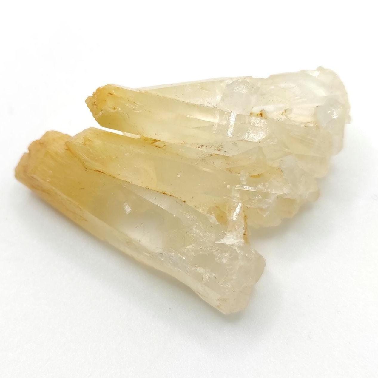 20g Rare Mango Quartz Point - Halloysite Included Quartz Crystal - Corona Mine, Cabiche, Boyaca, Colombia - Natural Mineral Specimen