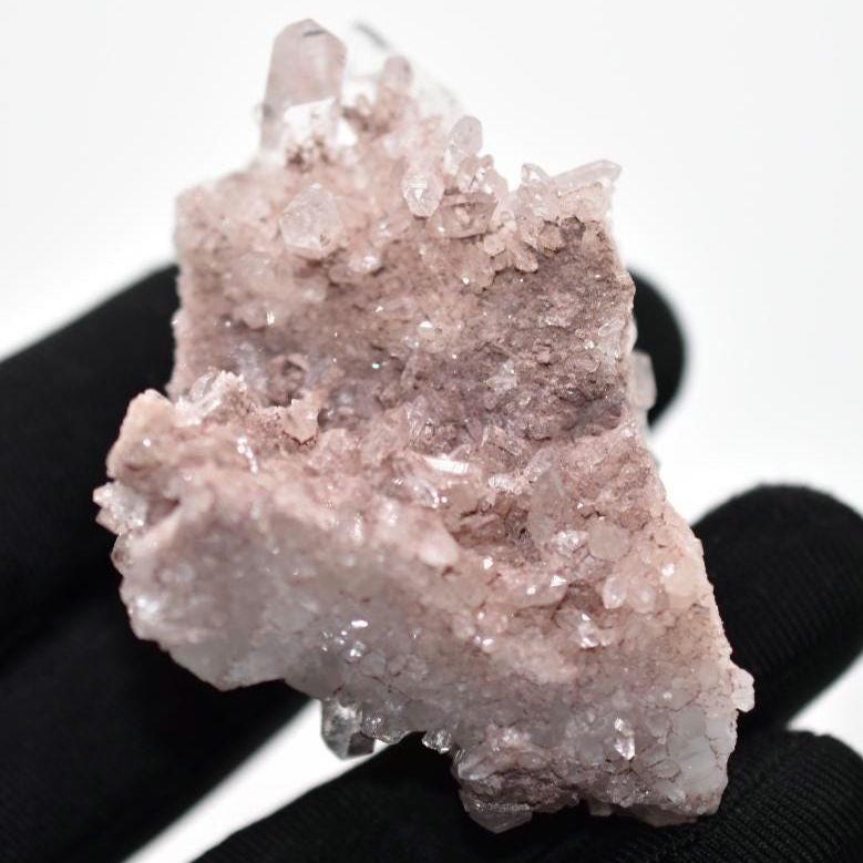 59g Natural Pink Quartz - Lithium Coated Quartz Crystal - Bolivar, Colombia - Pink Quartz Cluster - Crystallized Lemurian Quartz Specimen