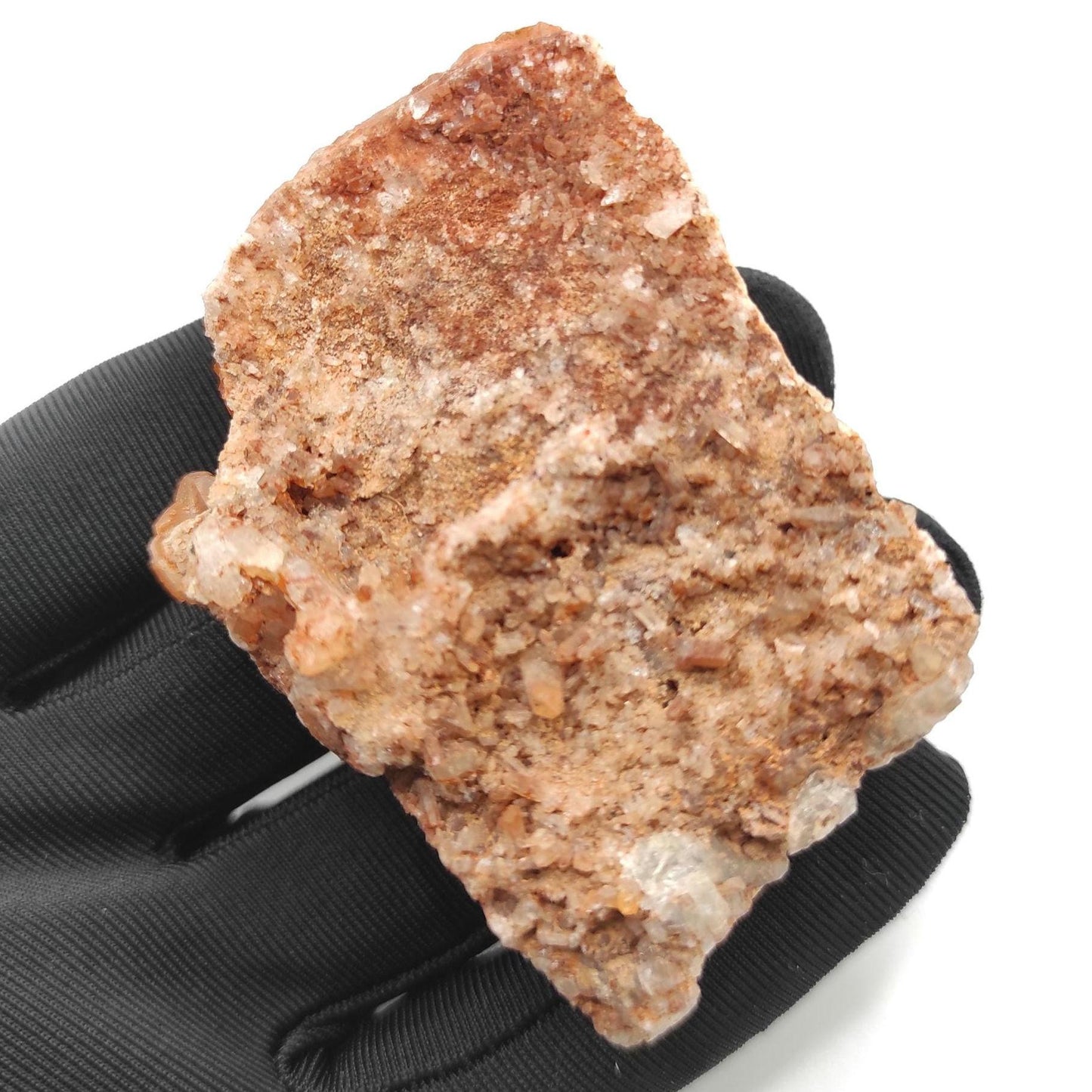 114g Tangerine Quartz Cluster - Natural Orange Tangerine Quartz Crystal Cluster - Raw Quartz Specimen from Minas Gerais, Brazil