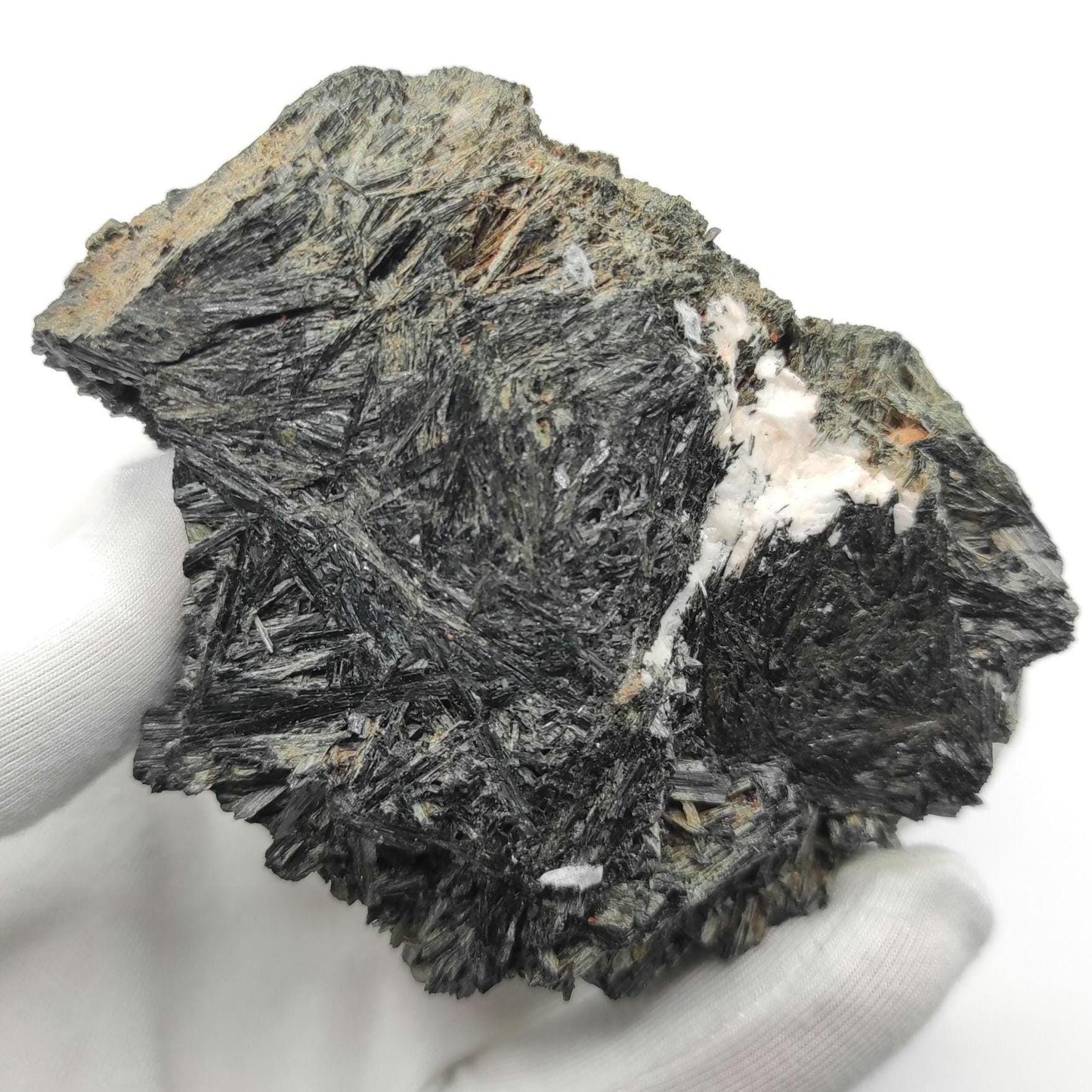 243g Black Tourmaline from Morocco - Raw Black Tourmaline Crystal - Black Tourmaline Mineral Specimen from Imilchil, Morocco