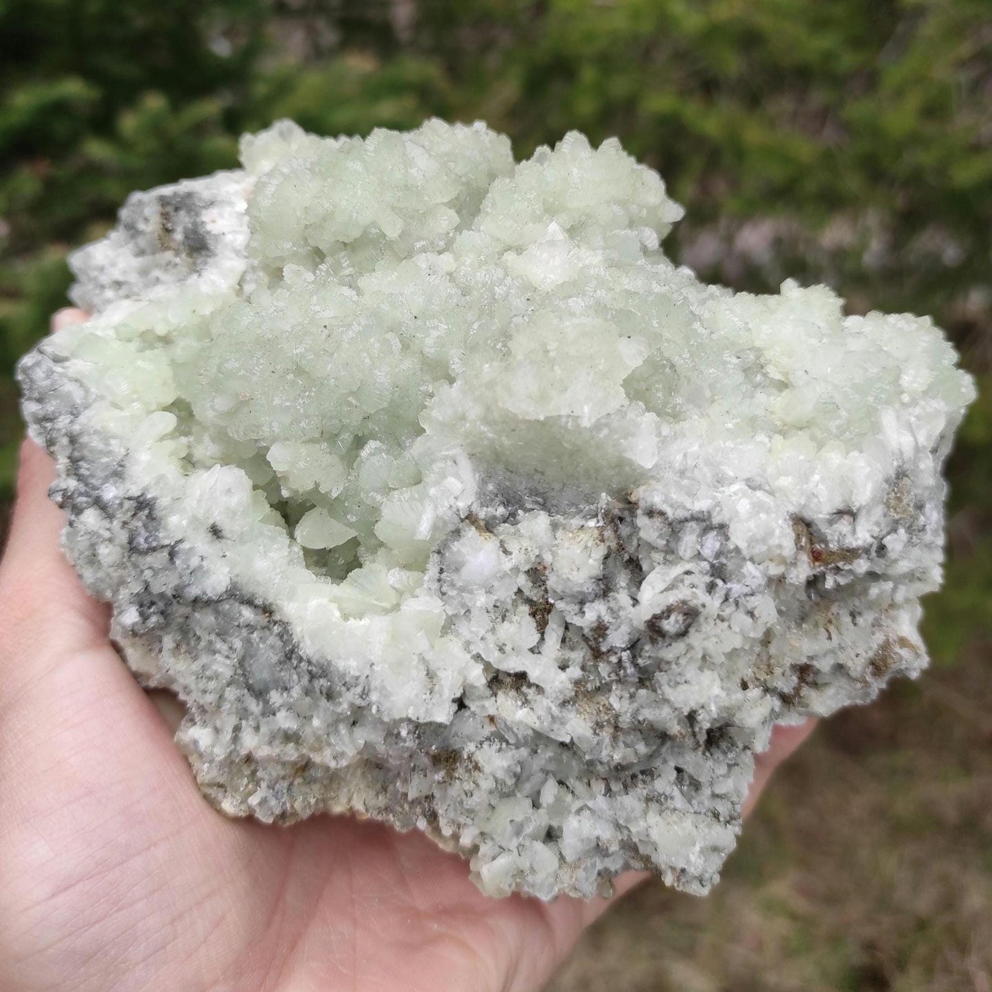 1.42kg XL Prehnite Crystal - Natural Green Prehnite from Imilchil, Morocco - Green Prehnite Mineral Specimen - Rough Crystallized Prehnite