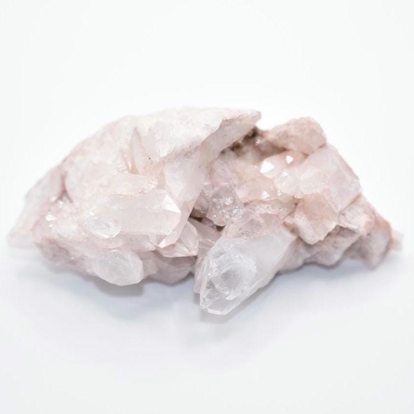 143g Natural Pink Quartz - Lithium Coated Quartz Crystal - Bolivar, Colombia - Pink Quartz Cluster - Crystallized Lemurian Quartz Specimen