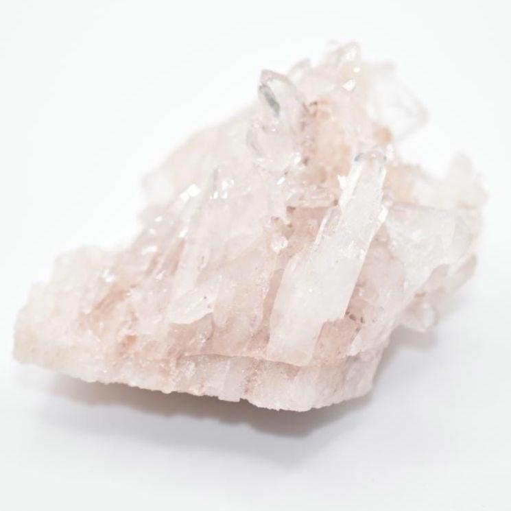 66g Natural Pink Quartz - Lithium Coated Quartz Crystal - Bolivar, Colombia - Pink Quartz Cluster - Crystallized Lemurian Quartz Specimen