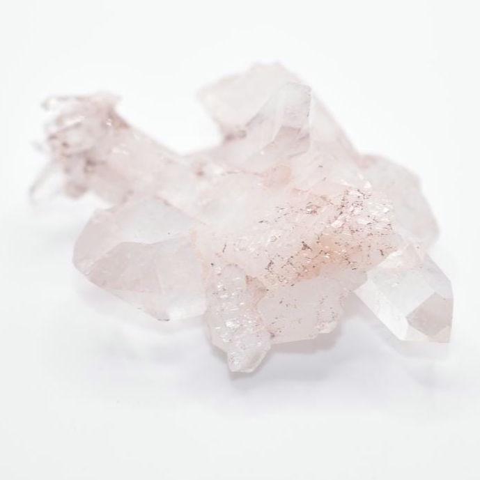 86g Natural Pink Quartz - Lithium Coated Quartz Crystal - Bolivar, Colombia - Pink Quartz Cluster - Crystallized Lemurian Quartz Specimen