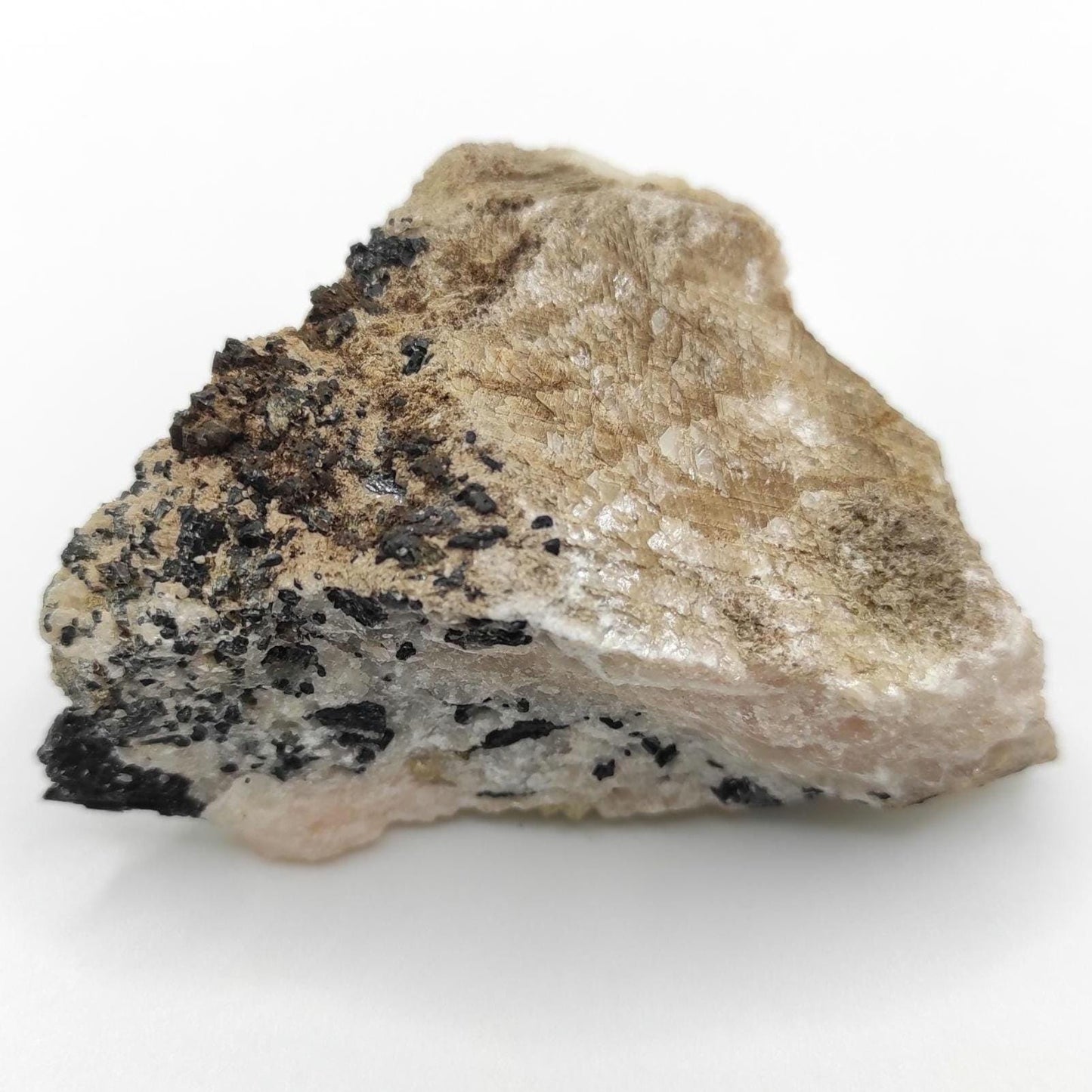 120g Green Apatite in Calcite with Hornblende - Tory Hill, Ontario, Canada - Natural Apatite Mineral Specimen - Canadian Minerals