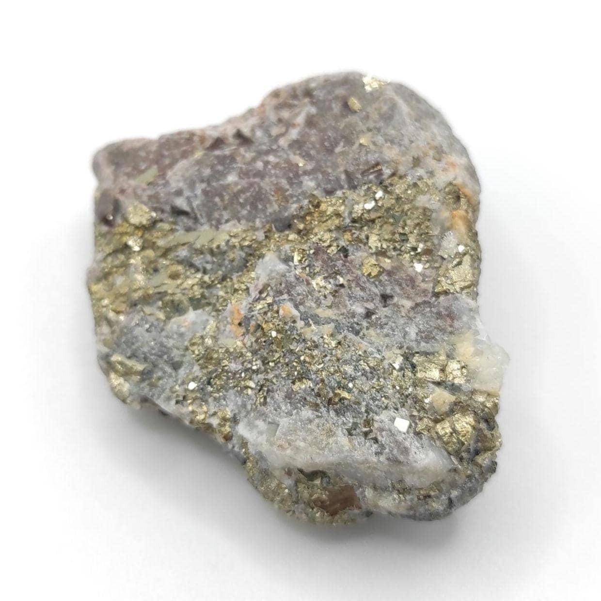 50g Pyrite in Quartzite - Sherbrooke, Quebec, Canada - Natural Pyrite Crystals in Matrix - Rough Pyrite Stone - Canadian Minerals