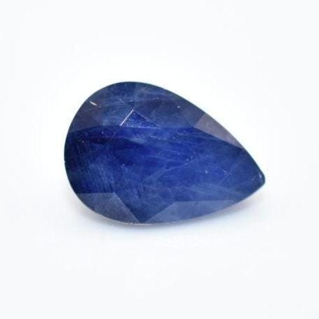 2.44ct Heated Blue Sapphire - Ceylon (Sri Lanka) Pear Cut Sapphire - Faceted Sapphire Gemstone - Loose Sapphire - Sapphire with Certificate
