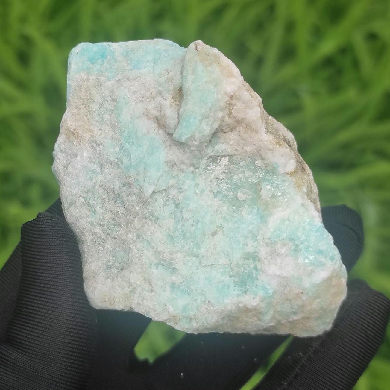 181g Amazonite Crystal - Lac St. Jean, Québec, Canada - Canadian Amazonite - Large Amazonite Stone - Natural Rough Green Amazonite