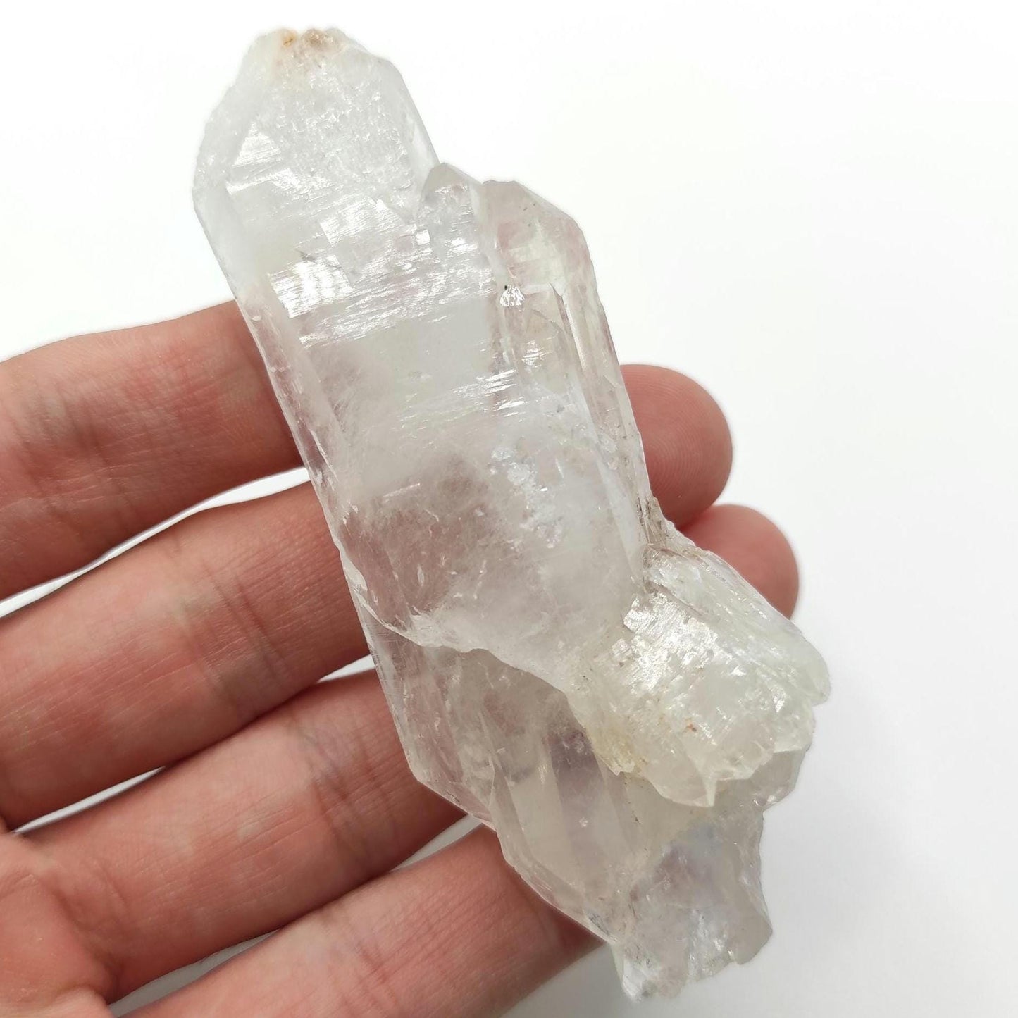 62g Faden Quartz Point - Natural Quartz Crystal - Balochistan, Pakistan - Raw Clear Quartz Specimen - Natural Faden Quartz Crystal Specimen