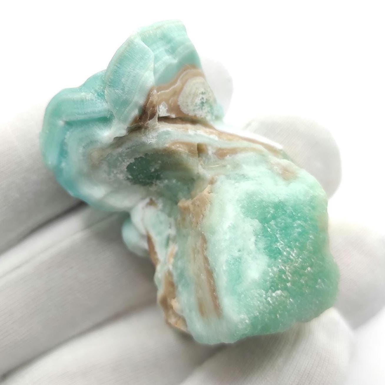 40g Blue Aragonite Mineral Specimen - Blue Aragonite Crystal - Natural Crystal Specimens - Raw Aragonite Crystal from Afghanistan