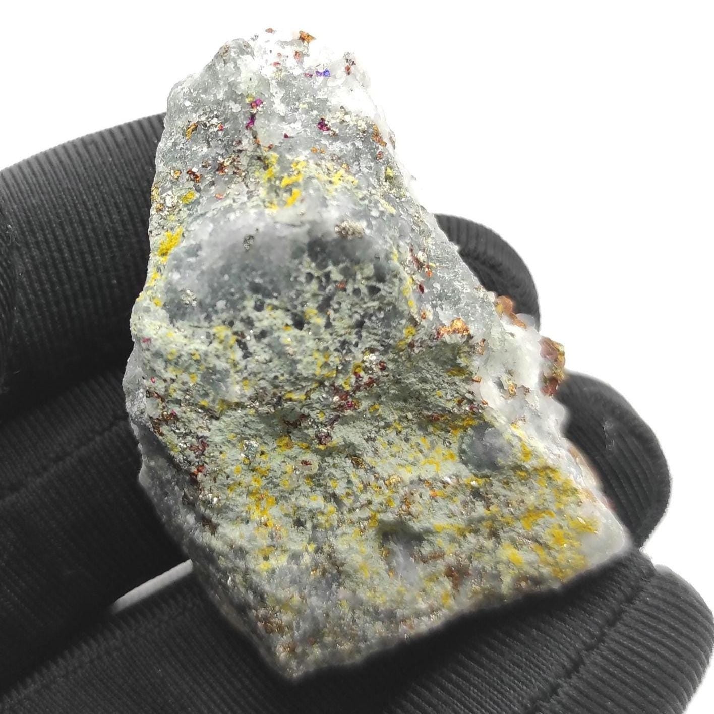 34g Pyrite with Quartz Cluster - West Kalimantan Island, Indonesia - Natural Golden Pyrite Cluster - Quartz & Pyrite - Mineral Specimen