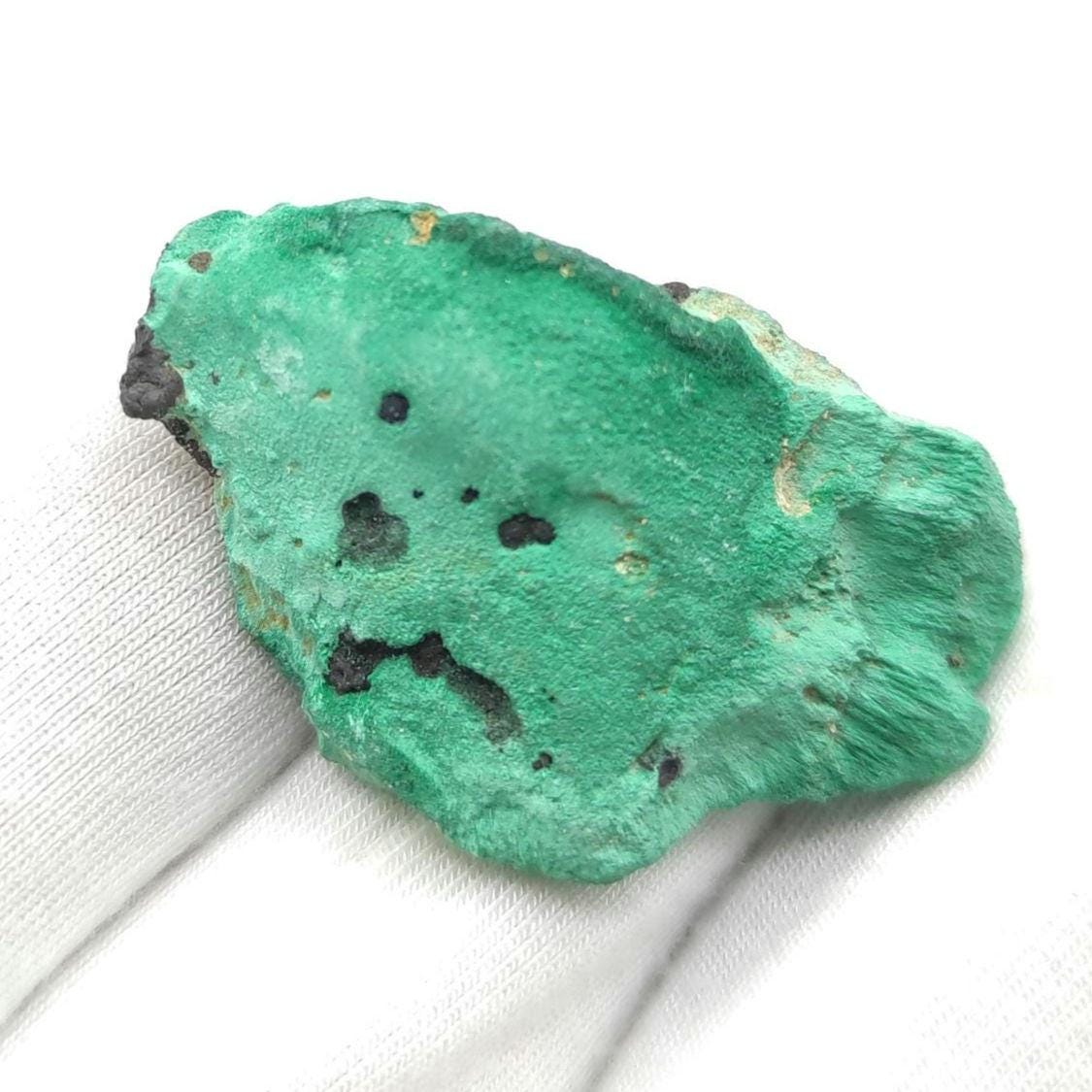 12g Malachite Specimen from Kerrouchen, Morocco - Green Malachite Crystal in Matrix - Natural Malachite Minerals Specimen - Malachite Gem