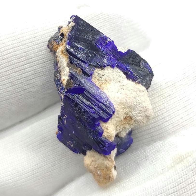 5g Crystallized Azurite - Kerrouchen, Morocco - Blue Azurite Specimen - High Quality Blue Azurite - Azurite Mineral Specimen