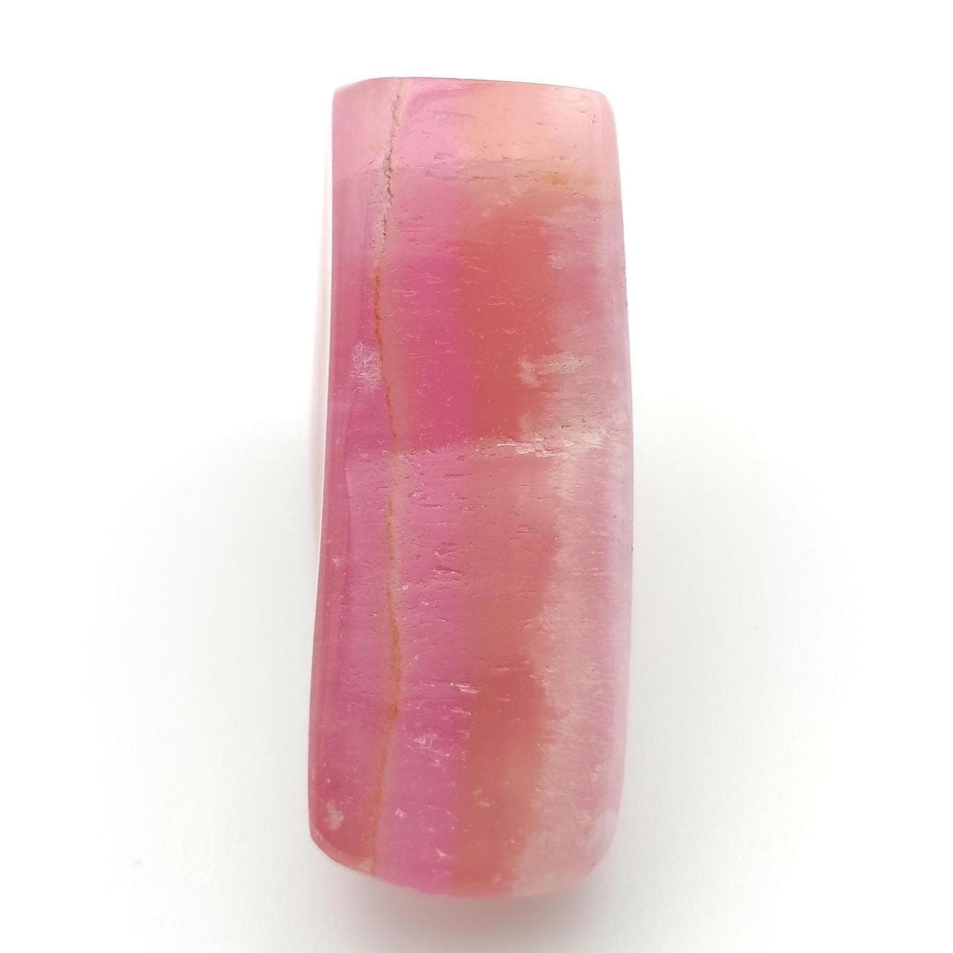 92g Natural Pink Aragonite Freeform - Balochistan, Pakistan - Polished Pink Aragonite - Genuine Bright Pink Aragonite - Polished Crystals