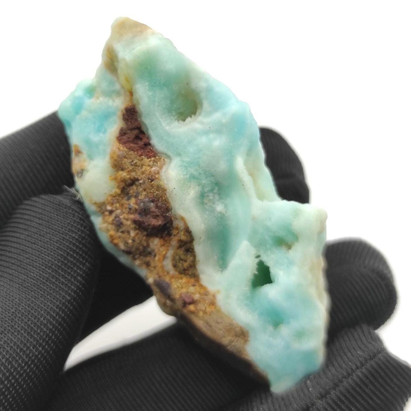 34g Blue Aragonite Mineral Specimen - Blue Aragonite Crystal - Natural Crystal Specimens - Raw Aragonite Crystal from Afghanistan