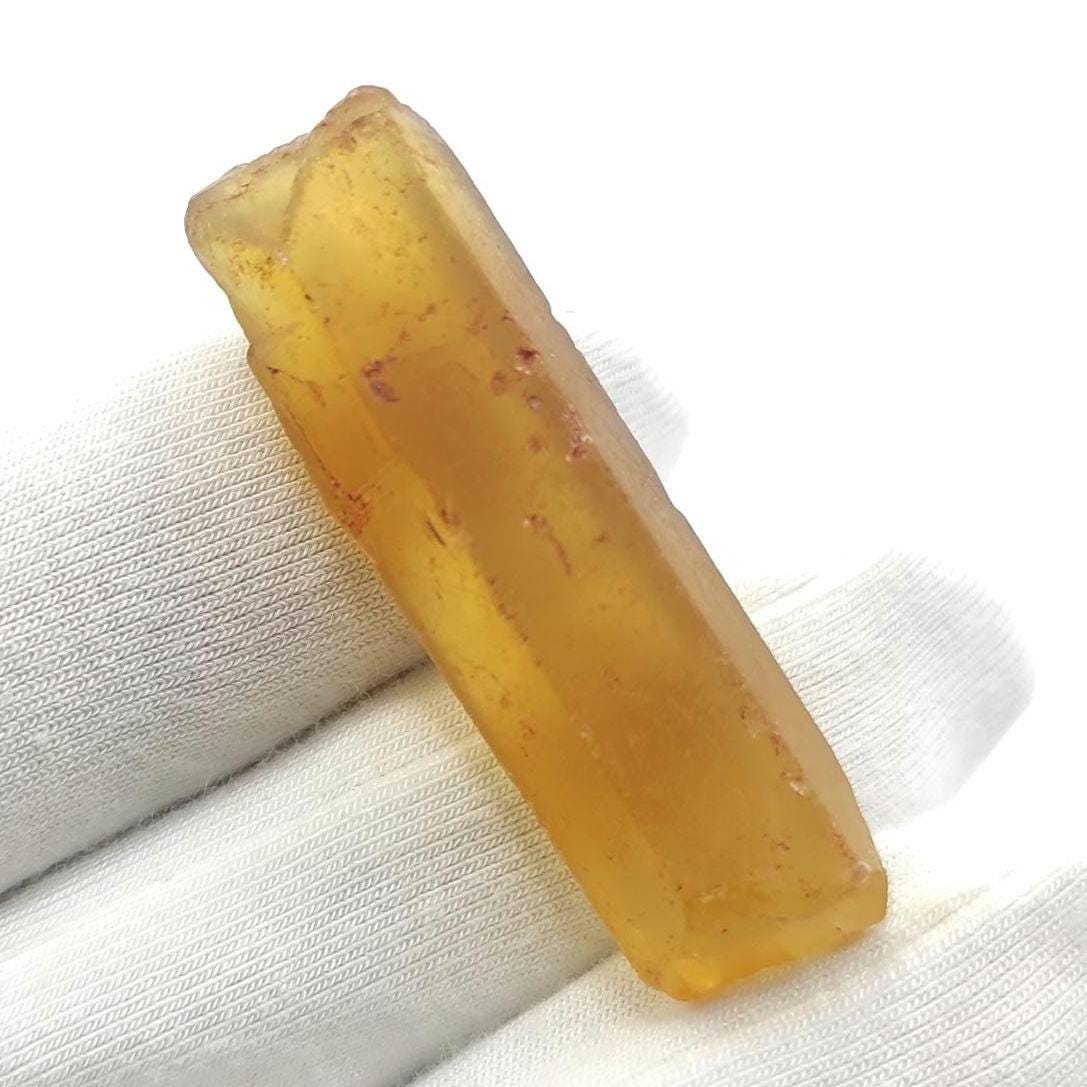 8g (Genuine) Natural Citrine Crystal from Mansa, Zambia - Rough Citrine Point - Unheated Citrine - Untreated Citrine - Natural Crystals
