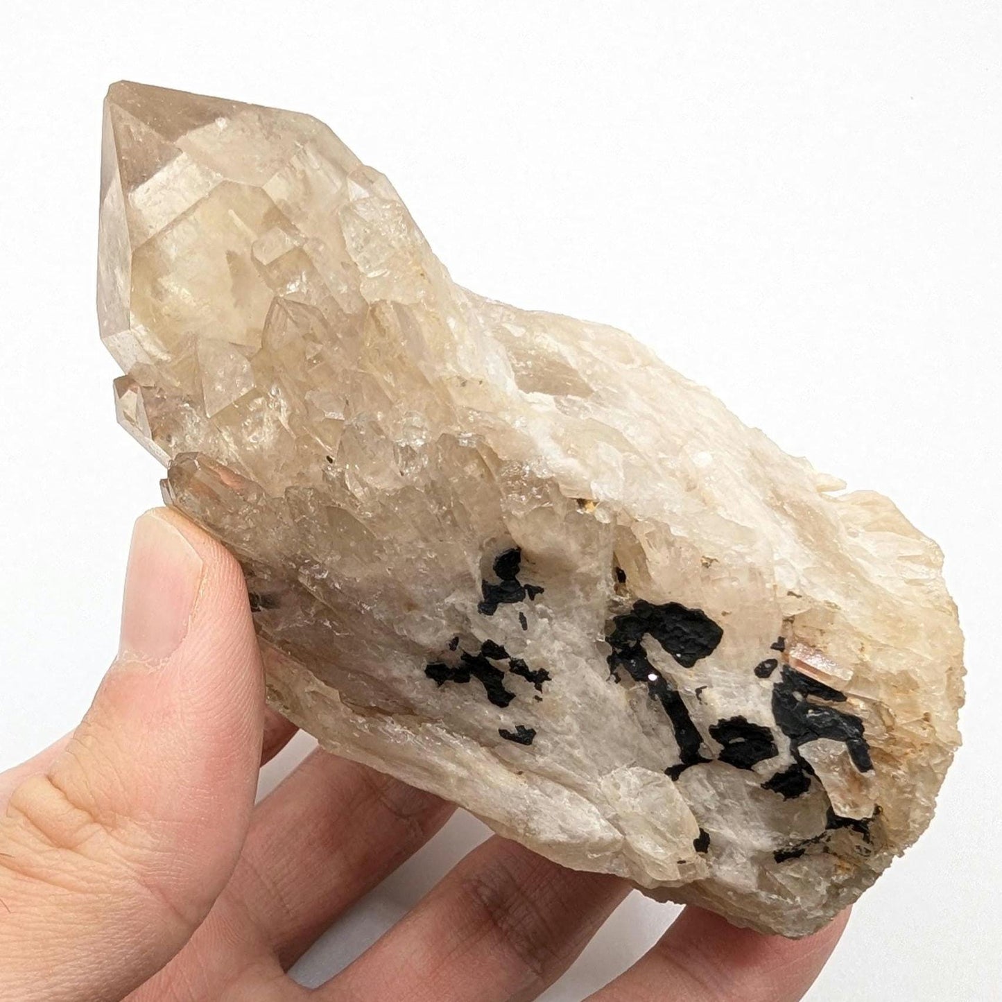 371g Natural Kundalini Citrine - Genuine Unheated Citrine Crystal - Kundalini Quartz Cluster - Luena, Congo - Raw Citrine Point Cluster