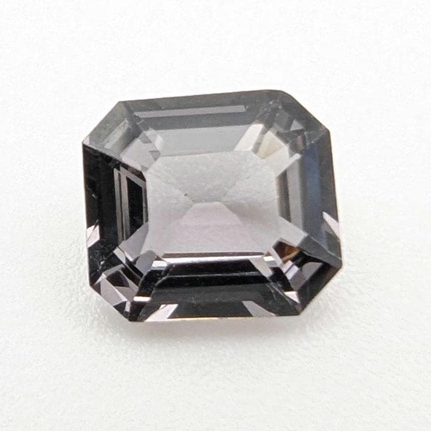 1.56ct Metallic Grey Spinel - Burmese Spinel - Natural Untreated Spinel Gemstone - Octagon Cut Gray Spinel - Faceted Loose Spinel