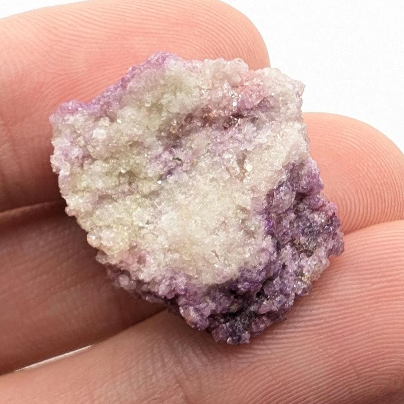 6 g Purple Vesuvianite Crystal - Thumbnail Specimen - Jeffrey Mine, Quebec, Canada