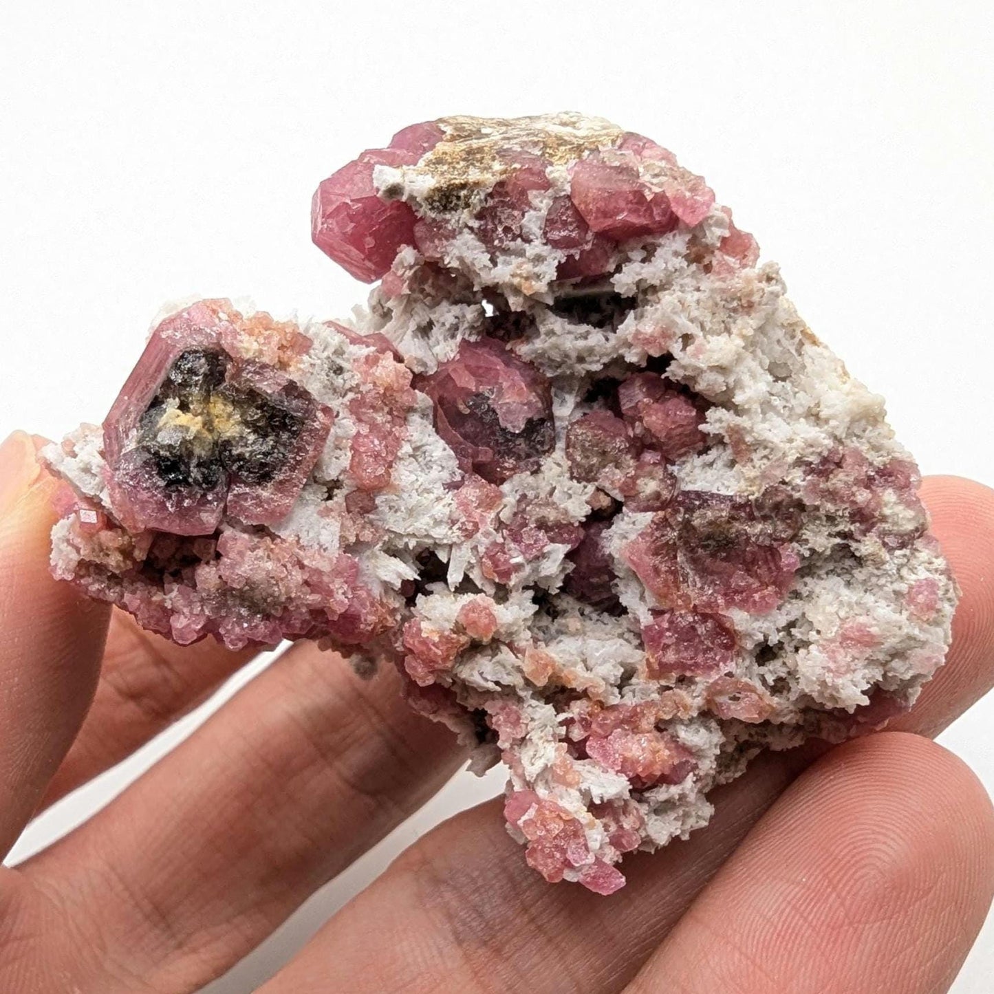72g Raspberry Garnet from Sierra de Cruces, Mexico - Pink Grossular Garnet Mineral Specimen - Raw Garnet Crystal Cluster