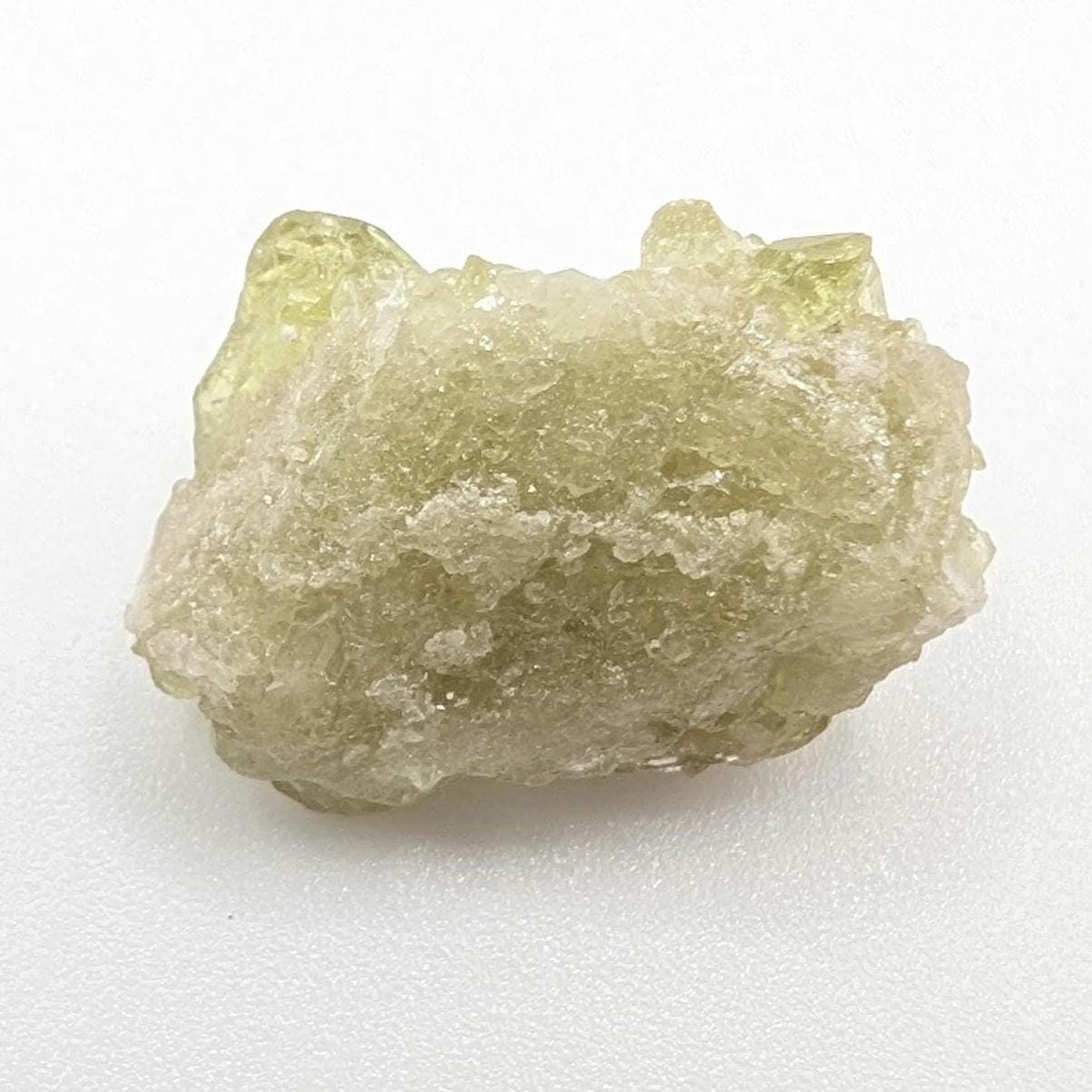 2.98 g Green Vesuvianite Crystal - Thumbnail Specimen - Jeffrey Mine, Quebec, Canada