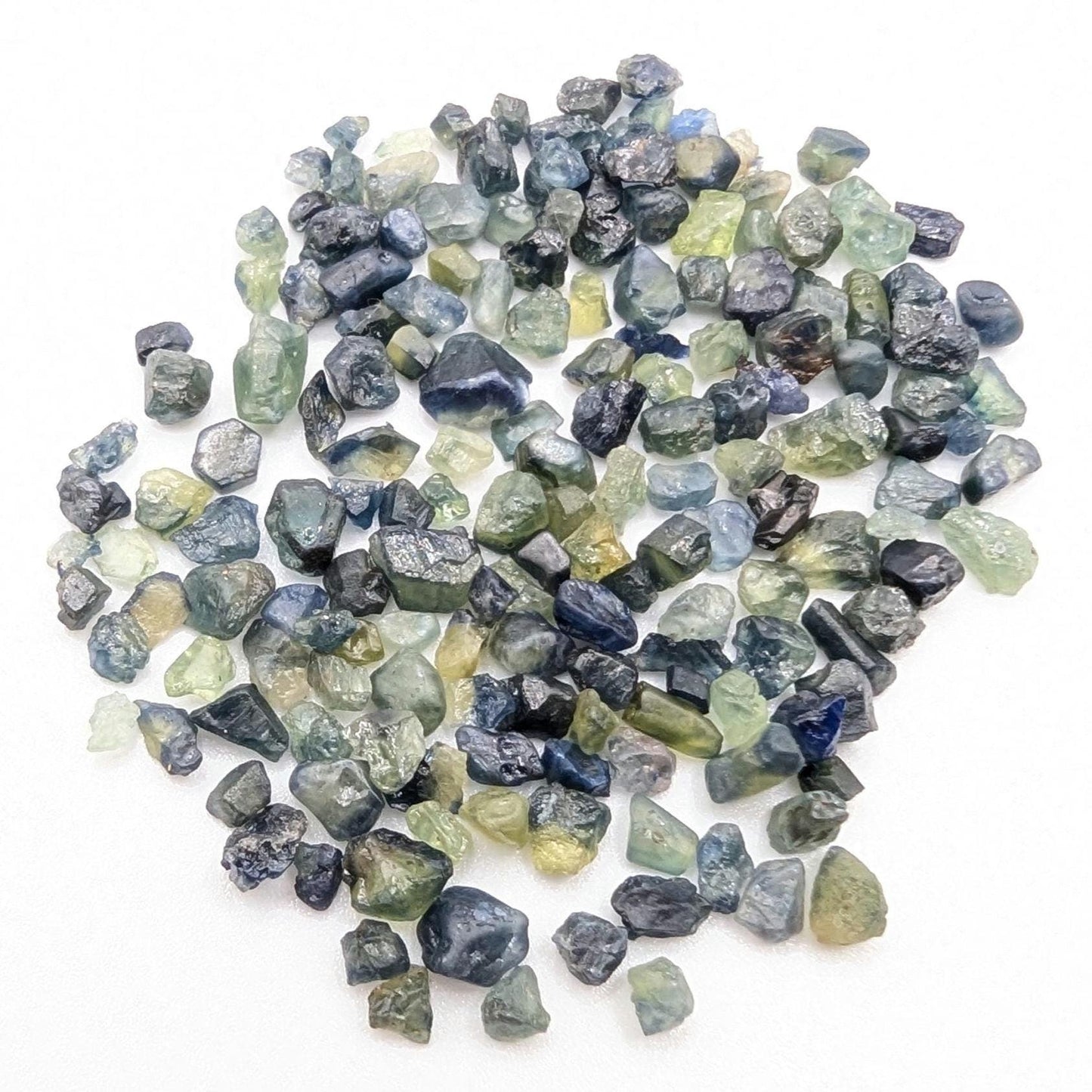 53 ct Blue and Green Sapphire Lot - Natural Sapphires - Rough Sapphire Gems from Madagascar - Heated Raw Sapphire Gemstones