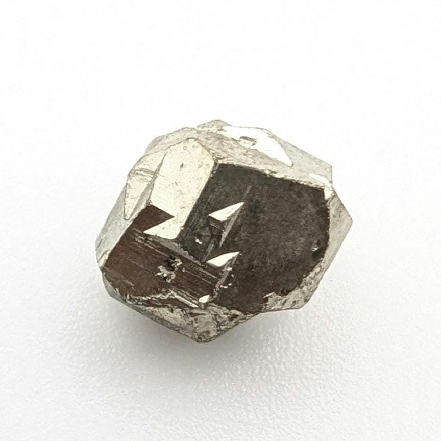1.32 g Pyrite from Santander, Colombia - Iron Cross Twin of Pyrite - Thumbnail Pyrite Mineral Specimen - Pyritohedron Crystal