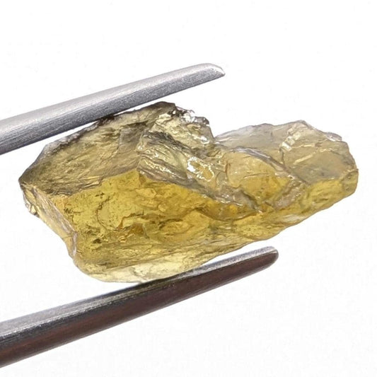 3.57 ct Rare Sinhalite Gem Crystal from Mogok, Myanmar - Natural Yellowish Green Sinhalite Mineral Specimen - Burmese Minerals