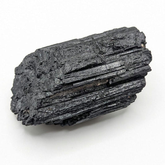 Black Tourmaline Crystal, Minas Gerais Brazil - Striated Schorl Mineral Specimen