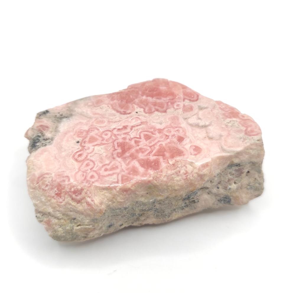 Dalle de rhodochrosite de 77 g avec un côté poli
