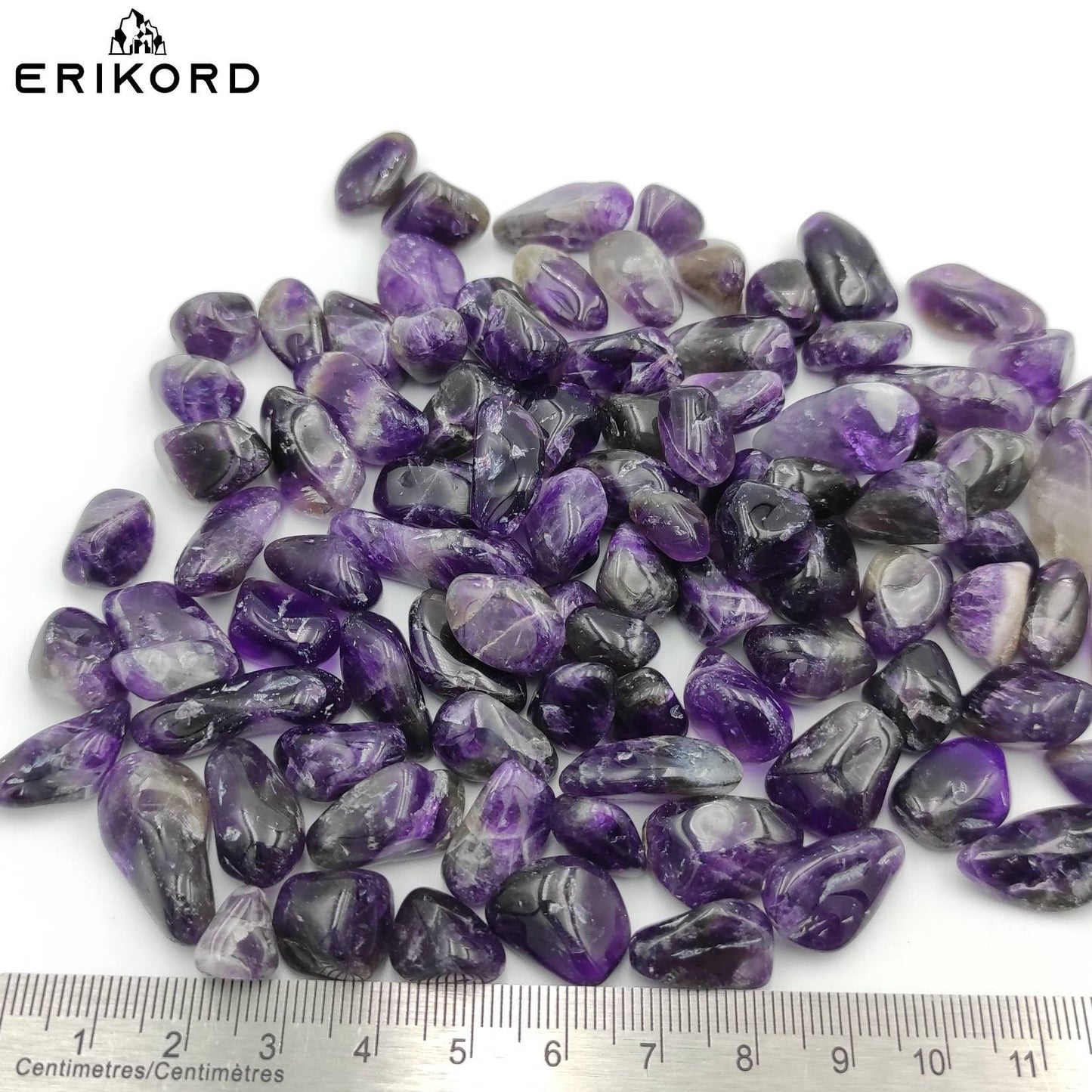 50/100/200g 8-20mm Dream Amethyst Tumbles Chevron Amethyst Polished Gravel Amethyst Tumbles Brazil Amethyst White Stripe Small Amethyst Gems