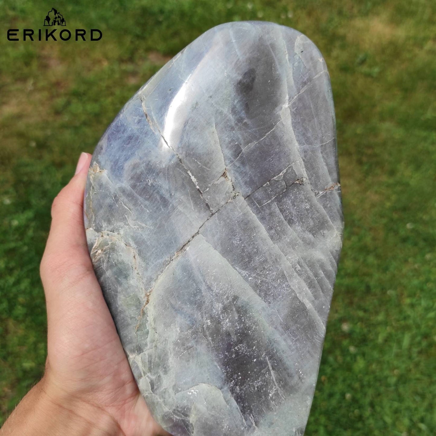 1.72 kg Purple Labradorite Crystal Polished Purple Labradorite Slab Purple Flash Large Labradorite from Madagascar Natural Crystal Specimen