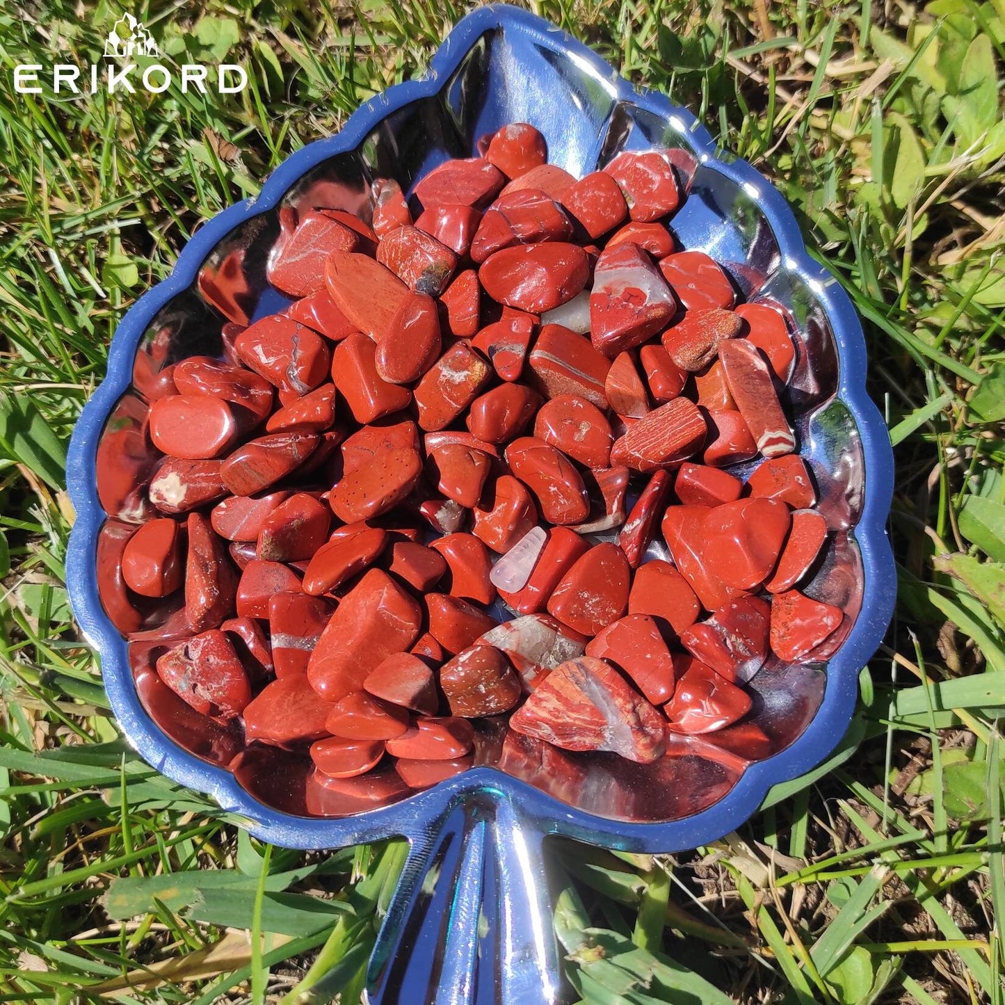 50/100/200g Red Jasper Gravel 8-12mm Polished Red Jasper Tumbled Stones Natural Brazil Jasper Loose Gemstones Crystal Tumbles Stones Lot