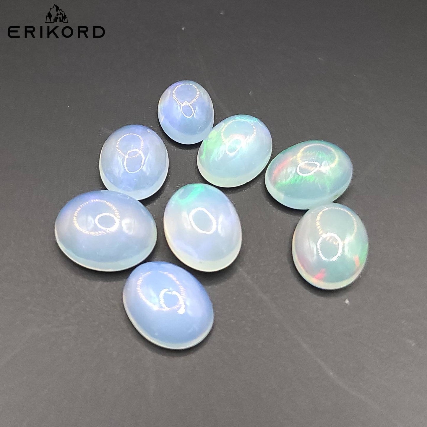8.30ct Opal Lot Natural Ethiopian Opal White Opal Colorful Flash Opals Flashy Opal Gemstones Loose Opal Cabochon Loose Gemstones Natural