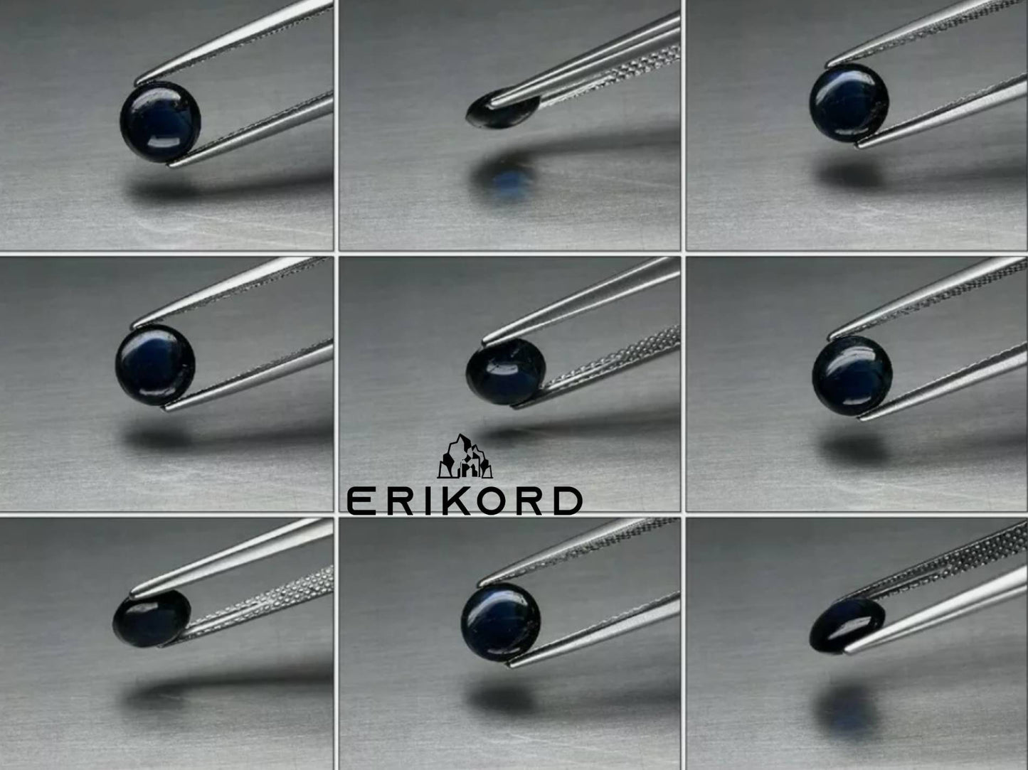 1.16 Carat Dark Blue Sapphire Unheated Natural Sapphire Blue Sapphire Round Cabochon Sapphire Gemstones Cut Gem Loose Gemstone Thailand Gem