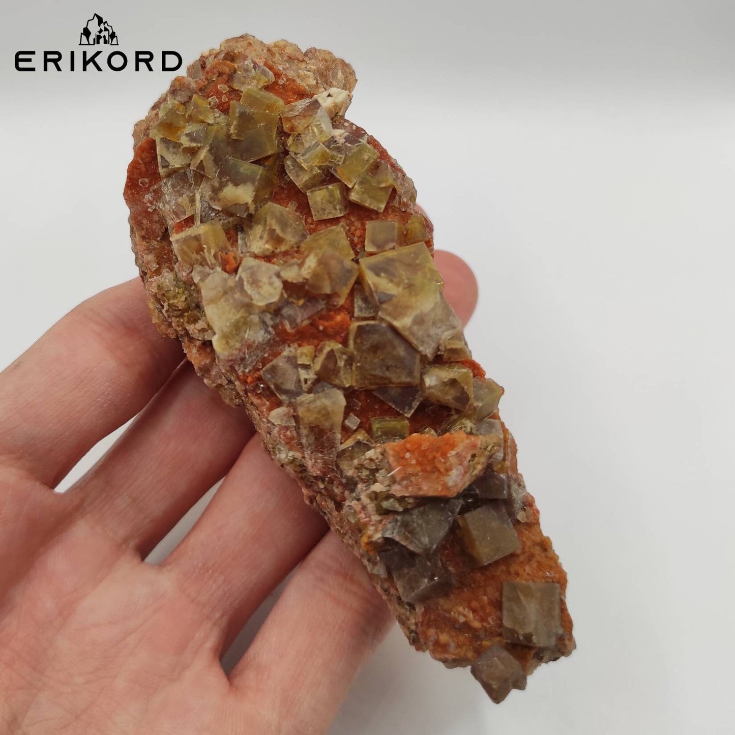 179g Yellow Fluorite Crystal Morocco Mineral Specimen Natural Honey Fluorite Raw Fluorite Crystal Cluster Rough Yellow Cubic Fluorite Stone