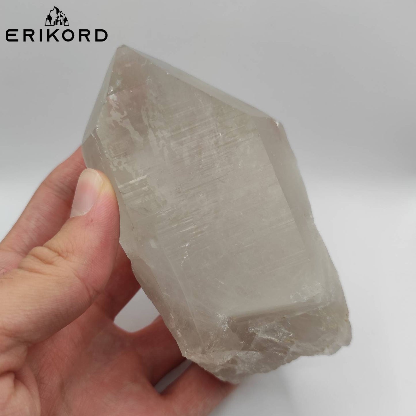 391g Large Smoky Quartz Crystal Point Raw Quartz Natural Raw Smoky Quartz Point Pakistan Mineral Specimen Big Rough Quartz Point Stone