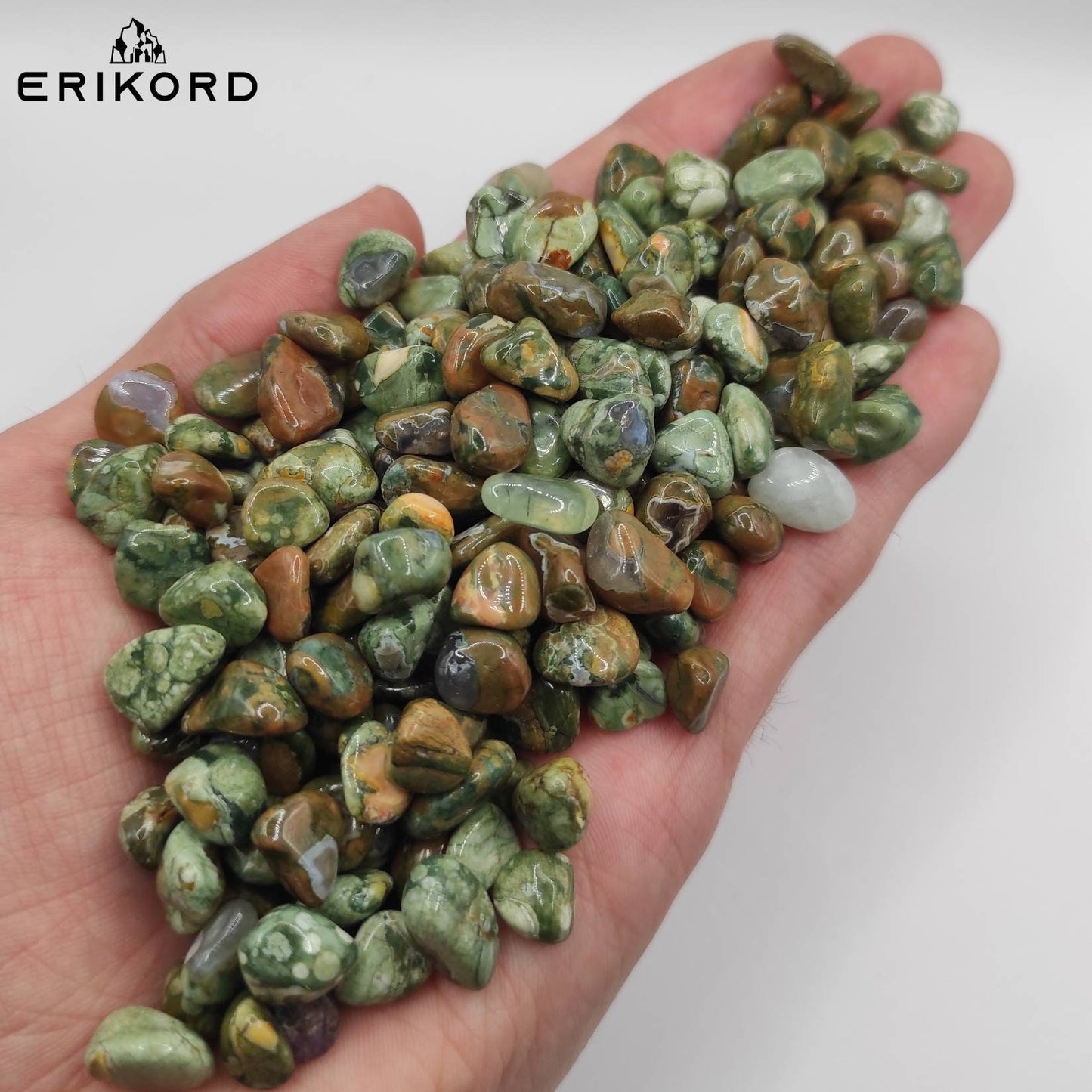 50/100/200g Rhyolite "Ocean Jasper" 8-12mm Polished Ocean Jasper Gravel Crystal Tumbled Chips Natural Madagascar Loose Tumbled Gemstones Lot