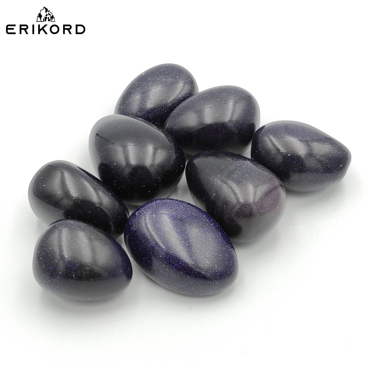 318g Unique Lot Blue Sand Stone Blue Golden Sandstone Tumbles Sparkling Polished Blue Sandstone Quartz Polished Gravel Loose Gems Crystals