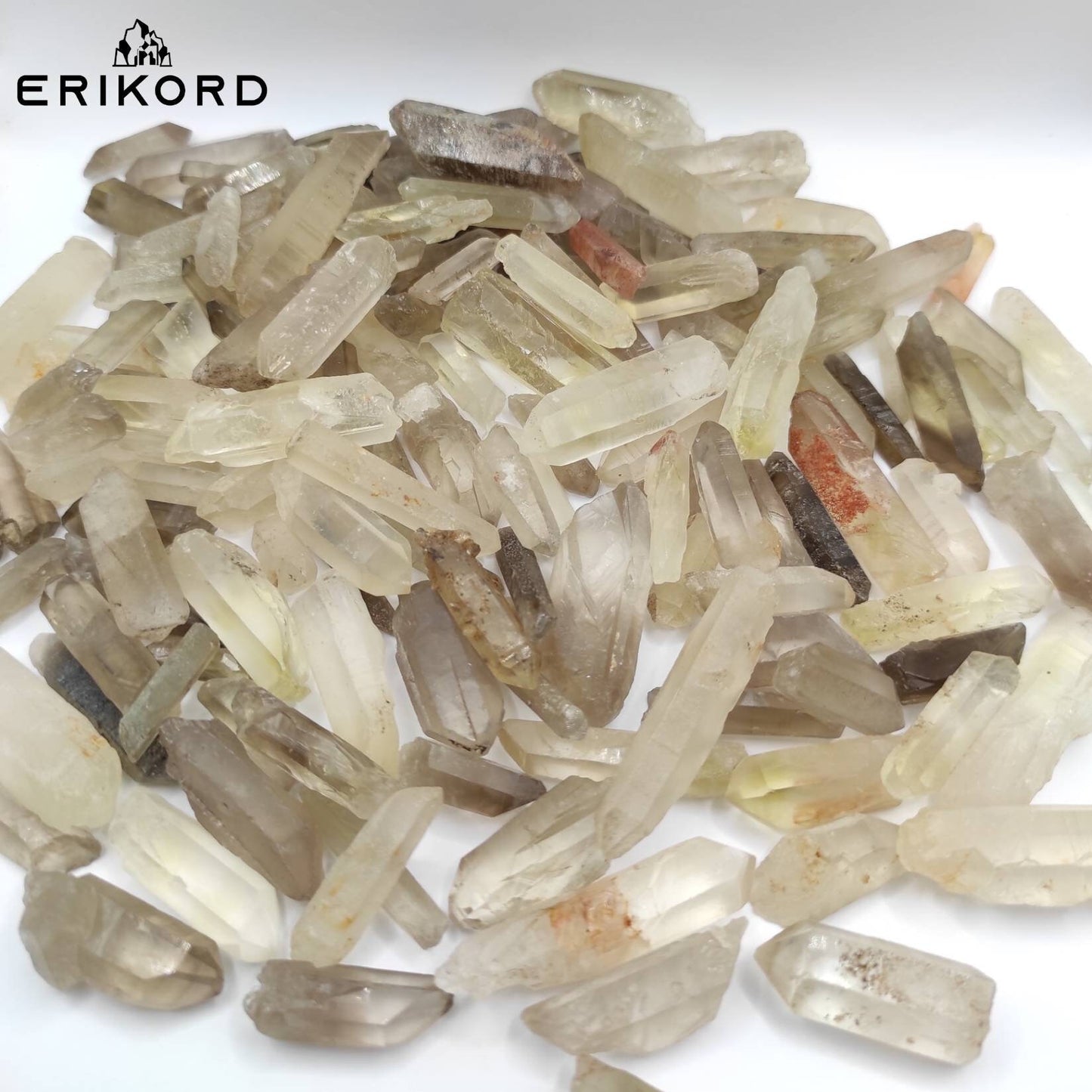50/100/200g Light Smoky Citrine Quartz Crystal Lot Bulk Smoky Quartz Points Natural Formed Crystal Points Rough Smoky Quartz Thin Quartz Gem