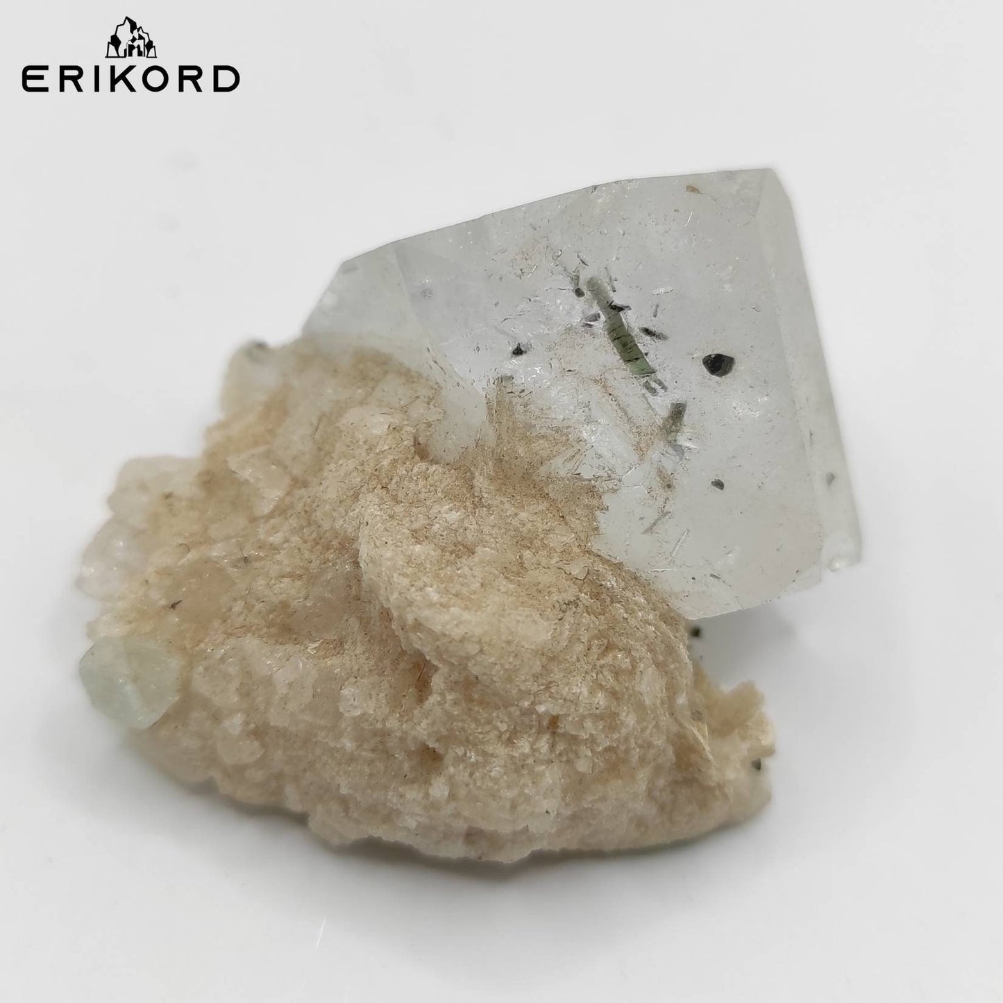 44g Aquamarine Crystal Cluster with Tourmaline Specimen from Shigar Pakistan Natural Mineral Specimen Raw Aquamarine Stone Rough Aquamarine