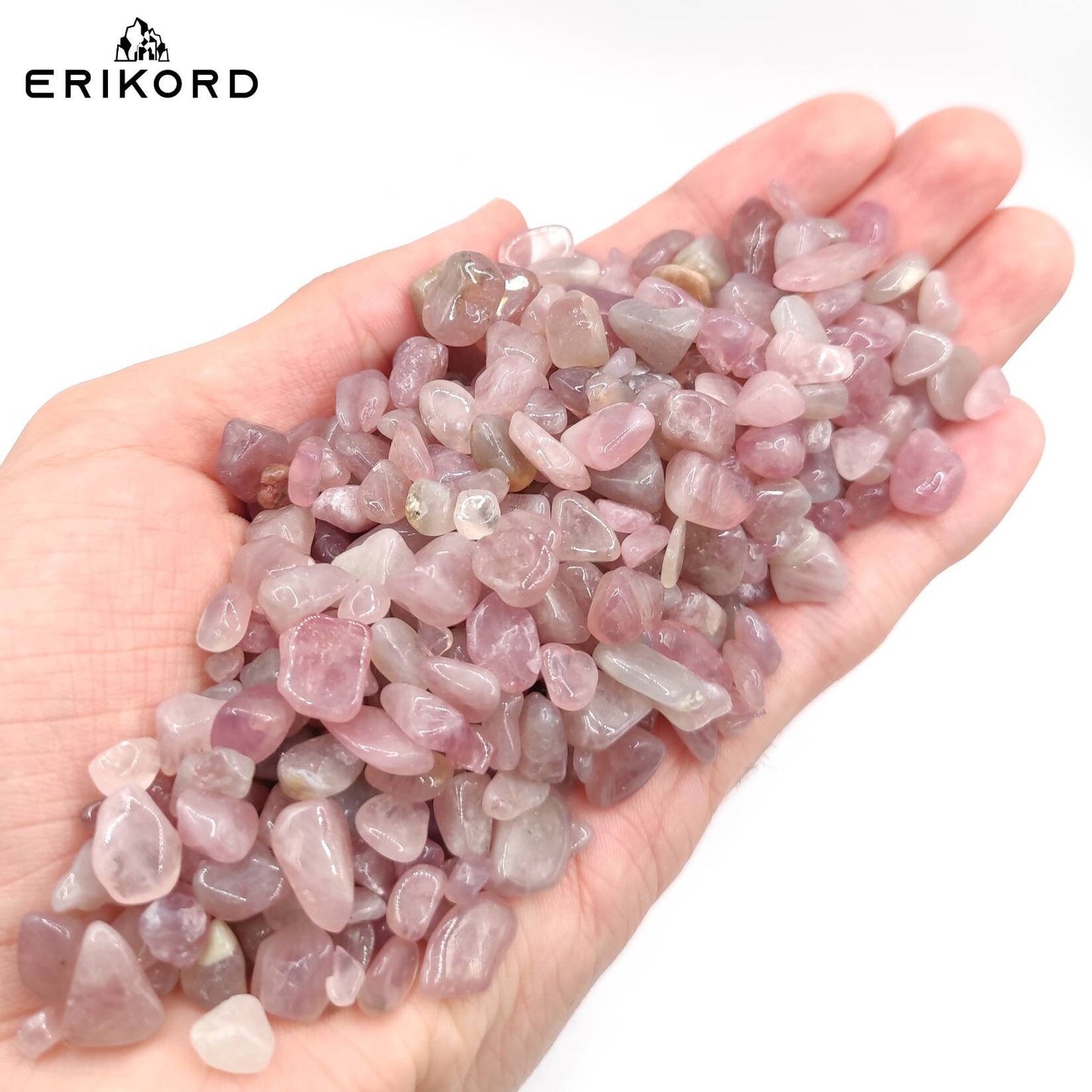 50/100/200g Pink Amethyst Gravel 7-12mm Polished Pink Amethyst Tumbled Stones Natural Madagascar Pink Amethyst Loose Gemstones Crystal Lot