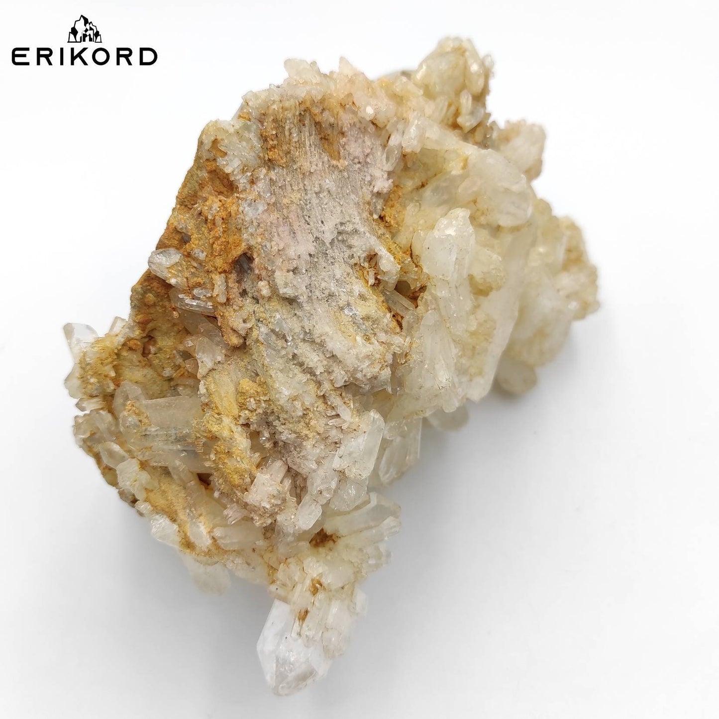 948g Large Quartz Crystal Cluster Natural Clear Quartz Mineral Yellow Quartz Crystals Pakistan Rough Quartz Specimen Natural Raw Quartz