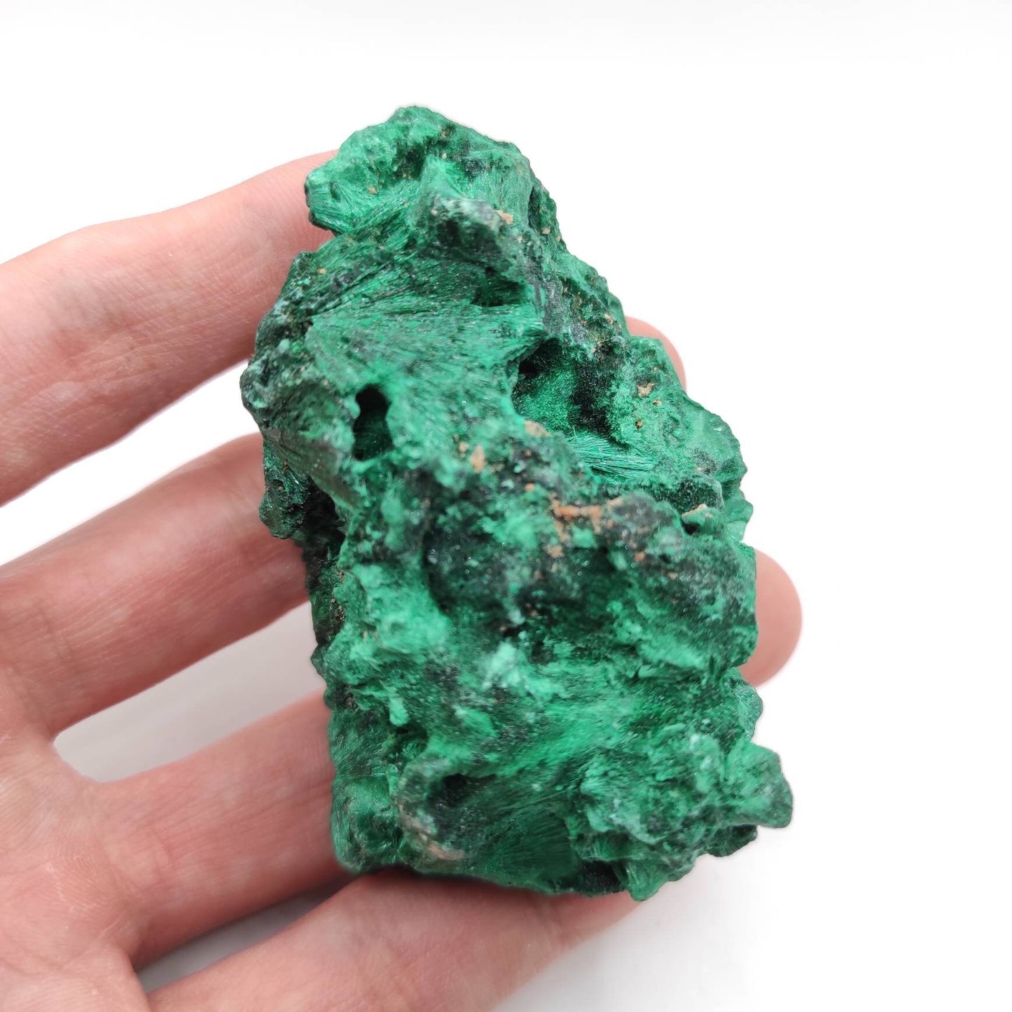 131g Fibrous Malachite Hubei Malachite Natural Malachite Sparkling Malachite Raw Mineral Specimen Natural Crystals Green Malachite Crystal