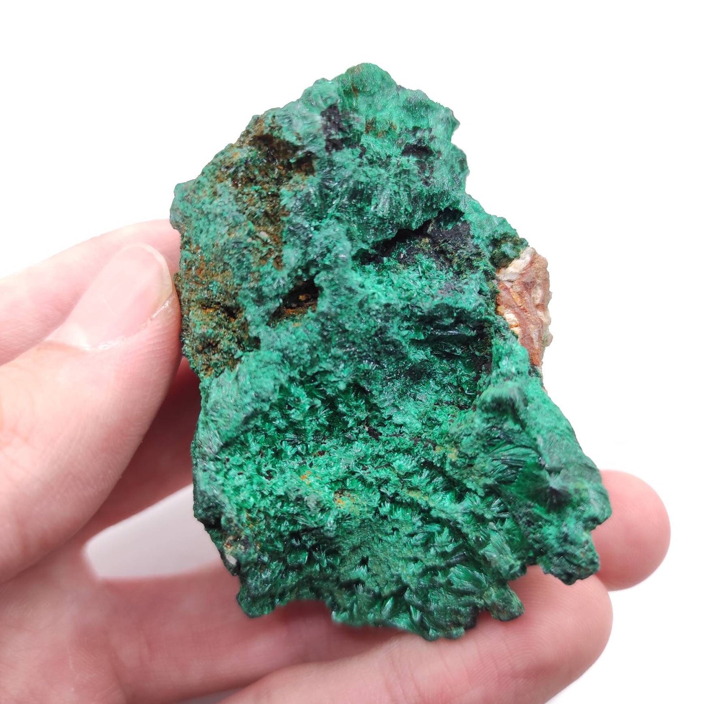 132g Fibrous Malachite Hubei Malachite Natural Malachite Sparkling Malachite Raw Mineral Specimen Natural Crystals Green Malachite Crystal