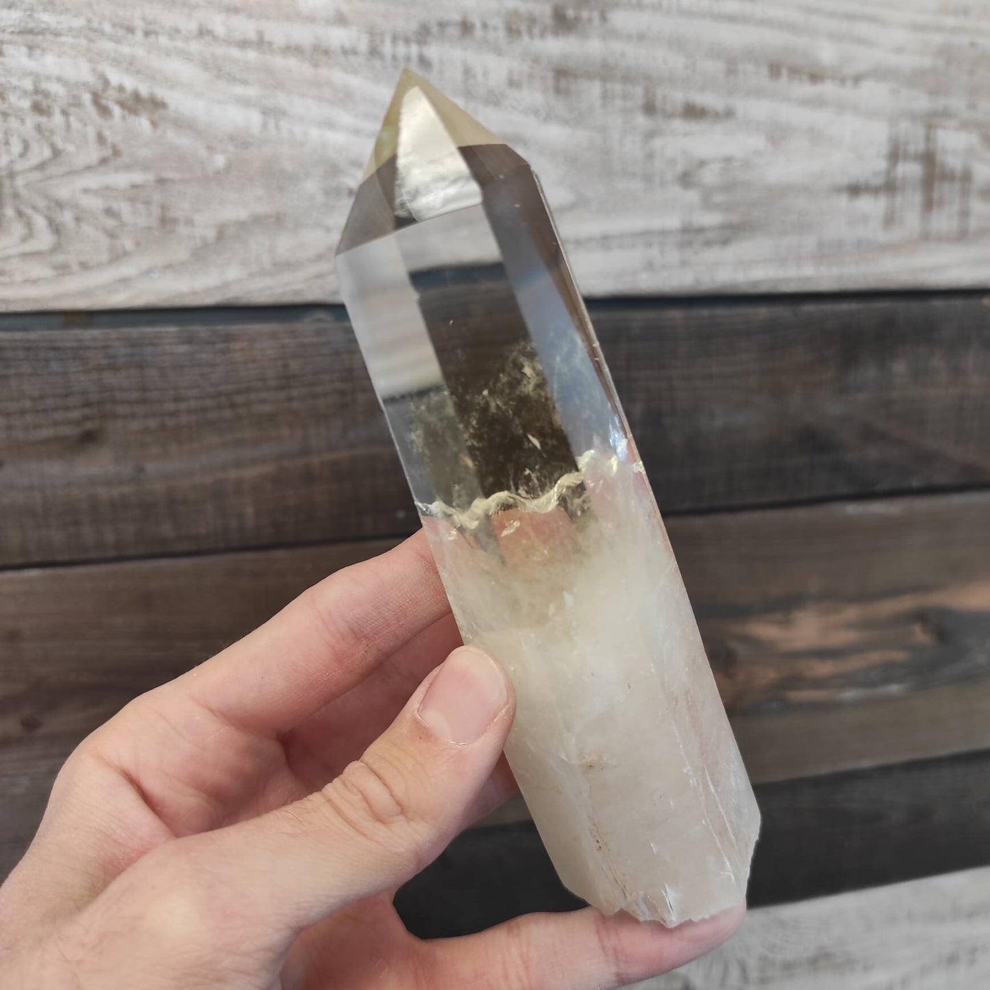 319g Heated Citrine Crystal Yellow Citrine Crystal Congo Citrine Tower Polished Citrine Point Large Yellow Citrine Sparkling Crystal